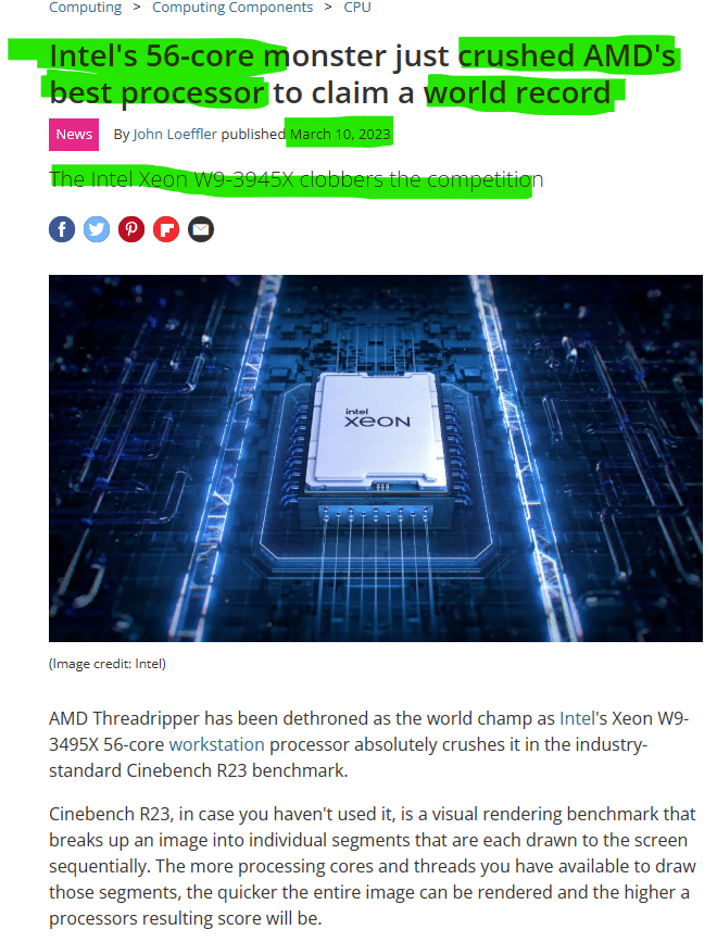 Intel's 56-core